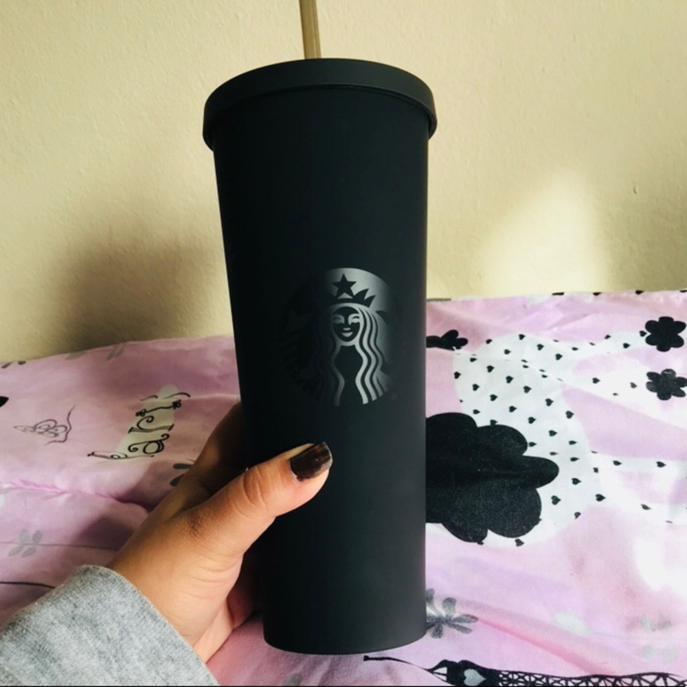 ‼️SOLD‼️Venti matte black Starbucks cup